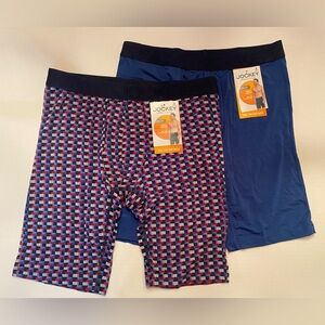 JOCKEY 2 PAIR LONG LEG BOXER BRIEFS ACTIVE ULTRA SOFT MODAL STRETCH MEDIUM 32-34